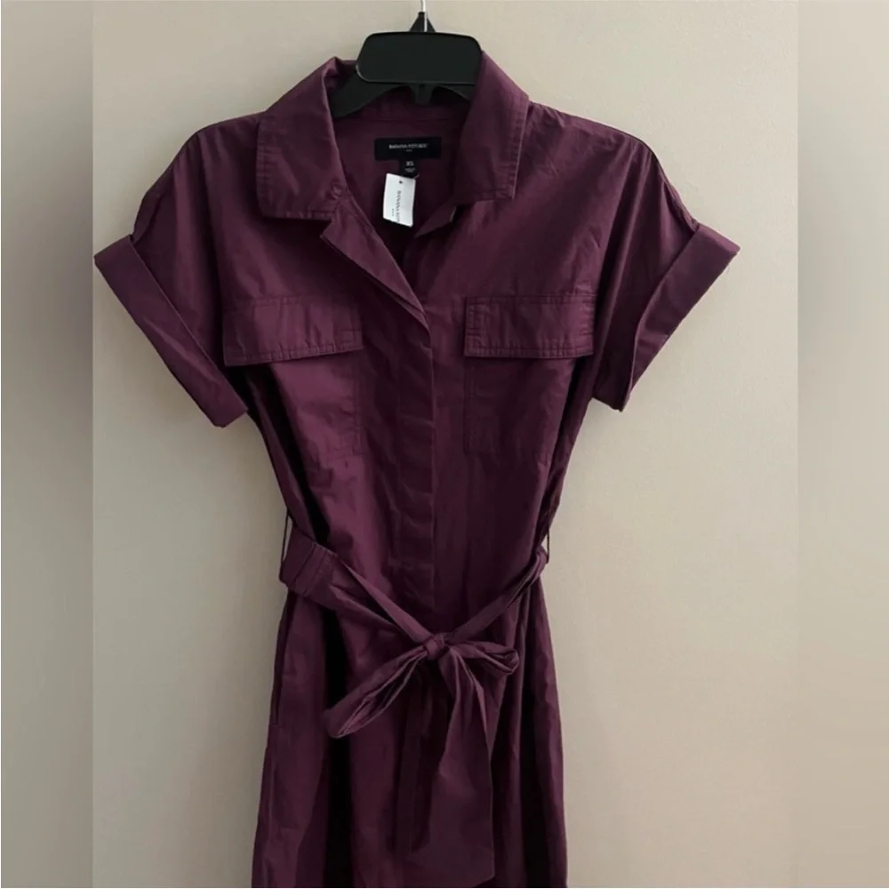 NWT! BANANA REPUBLIC POPLIN UTILITY MIDI SHIRTDRESS - Multiple - Picture 3 of 5